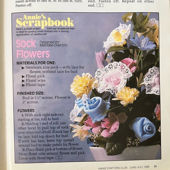 ANNIES PATTERN CLUB July 1998 Machine Knit Cross-Stitch Smocking Crochet Sewing - Picture 9 of 16